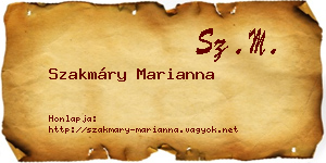 Szakmáry Marianna névjegykártya